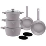 BerlingerHaus Taupe Collection Titán bevonatos edénykészlet, 10 db