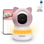 EVOLVEO Baby Monitor LUX, rózsaszín
