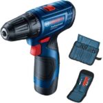 Bosch Professional 06019G8002 GSR 120-LI akkus fúró + bitkészlet, 23 db + koffer (2 × 2 Ah)