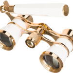 Levenhuk Broadway 325E White Lorgnette Opera Glasses